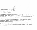 Legend for Shumway School Picture